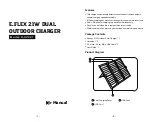 Preview for 2 page of Renogy E.FLEX 21W R-SC001 User Manual