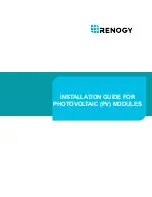 Preview for 1 page of Renogy RNG Series Installation Manual