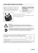 Предварительный просмотр 7 страницы Renova Turborex TS 180 Operating Instructions Manual