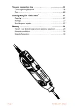 Preview for 4 page of Renovator Twist-A-Mini Safety And Operating Manual