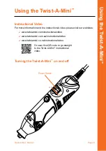 Preview for 23 page of Renovator Twist-A-Mini Safety And Operating Manual