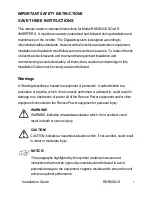 Preview for 3 page of Renovo Digiwatts RN5000US Installation Manual