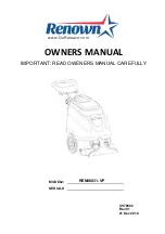 Preview for 1 page of Renown REN08031-VP Owner'S Manual