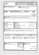 Предварительный просмотр 83 страницы Renson 160991 Translation Of The Original Instructions