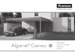 Preview for 1 page of Renson Algarve Canvas Manual