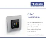 Предварительный просмотр 1 страницы Renson Cube TouchDisplay User Manual