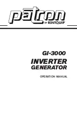 Rentquip Patron GI-3000 Operation Manual preview