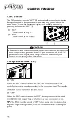 Preview for 14 page of Rentquip Patron GI-3000 Operation Manual