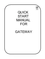 Preview for 1 page of Renu Electronics Gateway Quick Start Manual