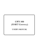 Renu Electronics GWY-800 Series User Manual preview