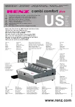 Renz combi comfort plus Operation Manual preview