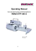 Preview for 17 page of Renz DTP 340 A Operating Manual