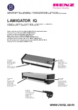 Renz LAMIGATOR IQ User Manual preview