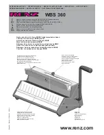 Renz WBS 360 Operation Manual preview