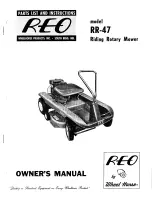 Preview for 1 page of REO RR-47 Owner'S Manual