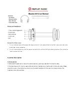 Replay Audio Bluetooth User Manual preview