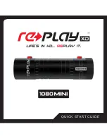 Предварительный просмотр 1 страницы Replay XD 1080 Mini Quick Start Manual