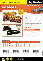 Reptile One 46527 Product Information Sheet preview