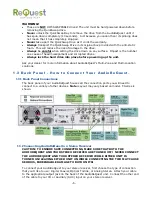 Предварительный просмотр 8 страницы Request AudioReQuest F.Series User Manual