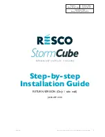 Preview for 12 page of Resco StormCube Installation Manual