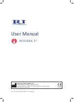 Research Instruments INTEGRA 3 User Manual предпросмотр