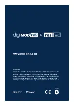 Preview for 8 page of resi-linx digi-MOD HD-1000DM Quick Start Manual