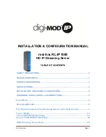 Preview for 1 page of resi-linx digi-MOD IP RL-IP1000 Installation & Configuration Manual