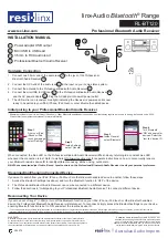 Preview for 1 page of resi-linx RL-BT120 Installation Manual