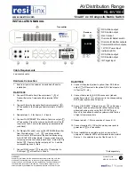 resi-linx RL-BV1000 Installation Manual preview