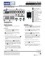 Предварительный просмотр 1 страницы resi-linx RL-BV2100 Installation Manual