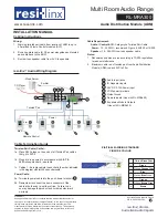 Preview for 1 page of resi-linx RL-MRA300 Installation Manual