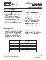 Preview for 2 page of resi-linx RL-MRA300 Installation Manual