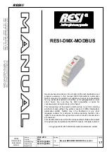 Resi RESI-DMX-MODBUS Manual предпросмотр