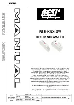 Предварительный просмотр 1 страницы Resi RESI-KNX-GW Manual