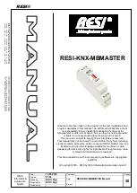 Предварительный просмотр 1 страницы Resi RESI-KNX-MBMASTER Manual