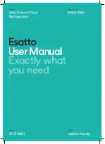 Residentia Esatto E4DF474X User Manual предпросмотр