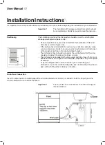 Предварительный просмотр 7 страницы Residentia Slimline DW4CS User Manual