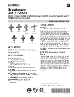 resideo Braukmann AM-1 Series Installation Instructions Manual preview