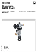 Preview for 1 page of resideo Braukmann BA295D-1/2ASC Installation Instructions Manual