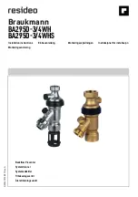 Preview for 1 page of resideo Braukmann BA295D-3/4WH Installation Instructions Manual