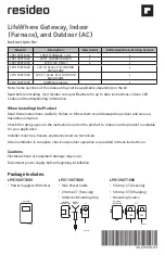 resideo LPG1000T1000 Instructions Manual preview