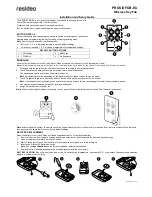 resideo PROSIXFOB-EU Installation And Setup Manual preview