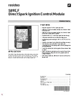 resideo S89E Manual preview