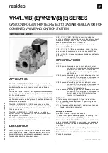 resideo VK41 Series Manual предпросмотр