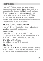 Предварительный просмотр 15 страницы ResMed HumidX F20 User Manual