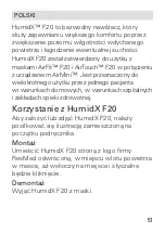 Preview for 51 page of ResMed HumidX F20 User Manual