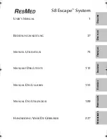 Preview for 4 page of ResMed S8 ESCAPE S8 User Manual