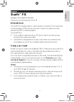 Preview for 8 page of ResMed Swift FX User Manual