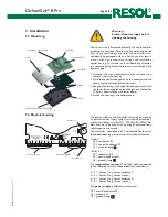 Preview for 5 page of Resol DeltaSol B Pro Mounting And Operation Manual