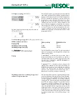 Preview for 11 page of Resol DeltaSol B Pro Mounting And Operation Manual